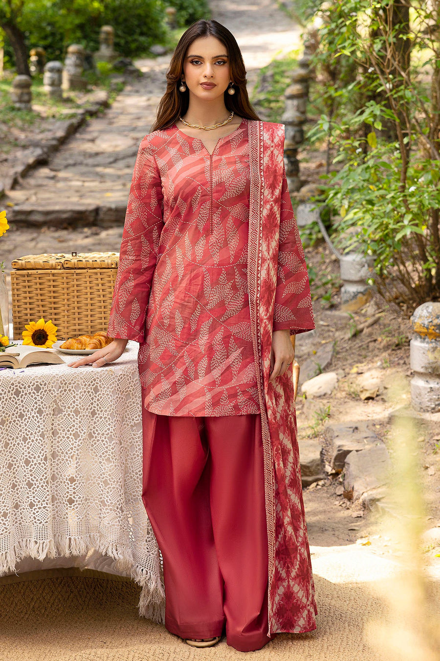 Motifz Rang Vol-07 Printed Lawn Unstitched 3Pc Suit 5356-NARYMAN