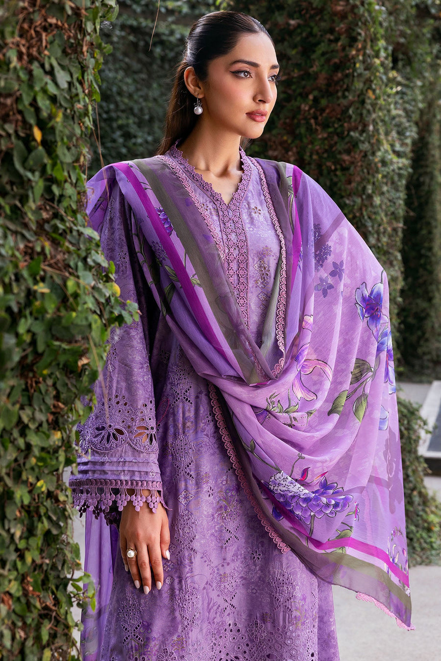 Motifz Amal Vol-02 Embroidered Lawn Unstitched 3Pc Suit 5361-ELISE