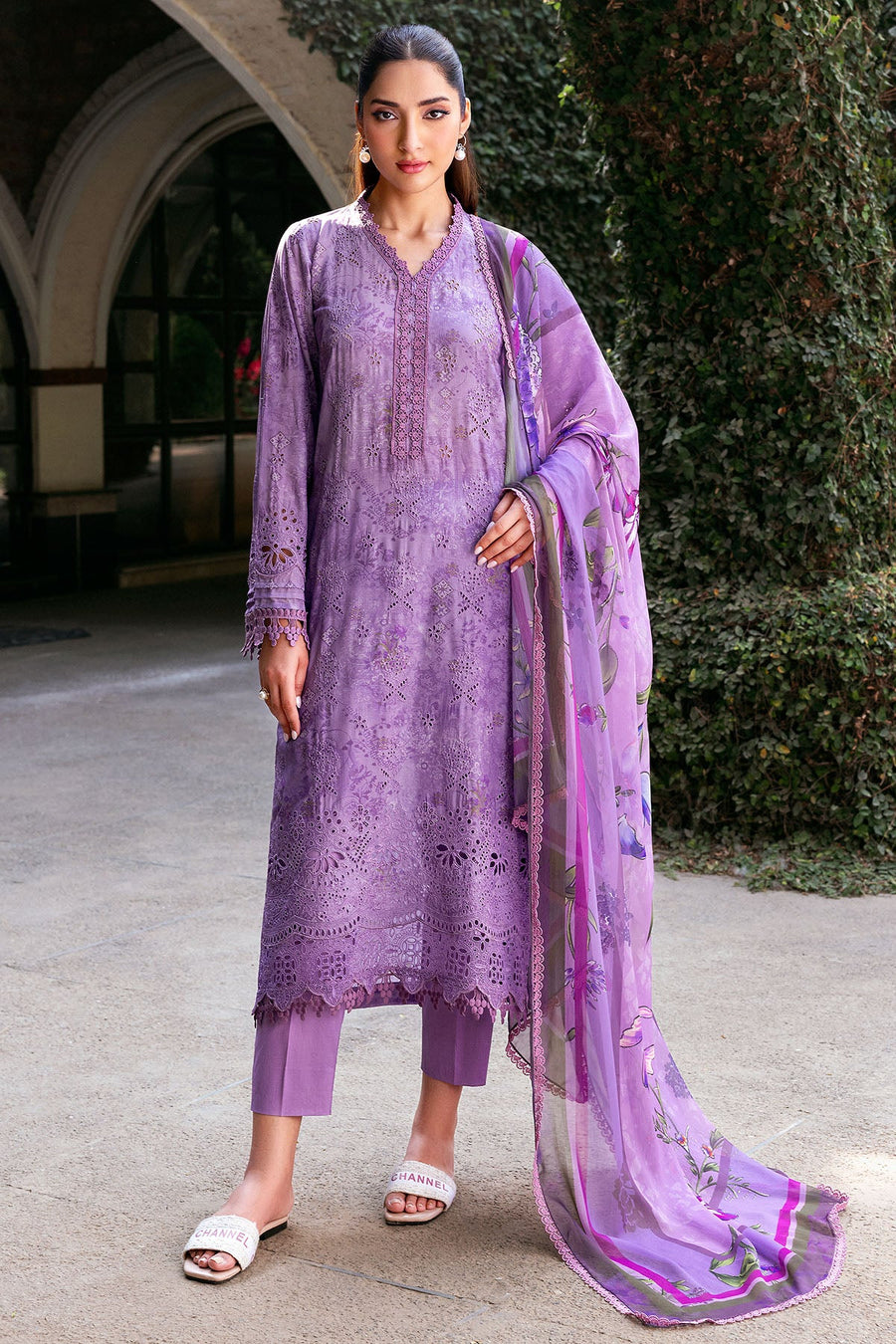 Motifz Amal Vol-02 Embroidered Lawn Unstitched 3Pc Suit 5361-ELISE