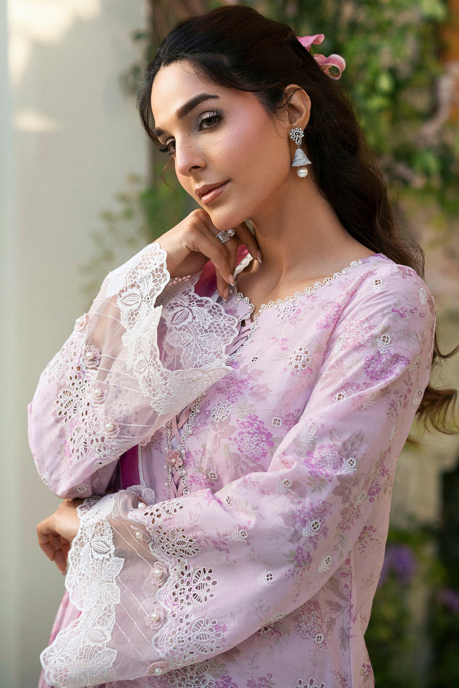 Motifz Amal Embroidered Lawn Unstitched 3Pc Suit 5428-ASTER