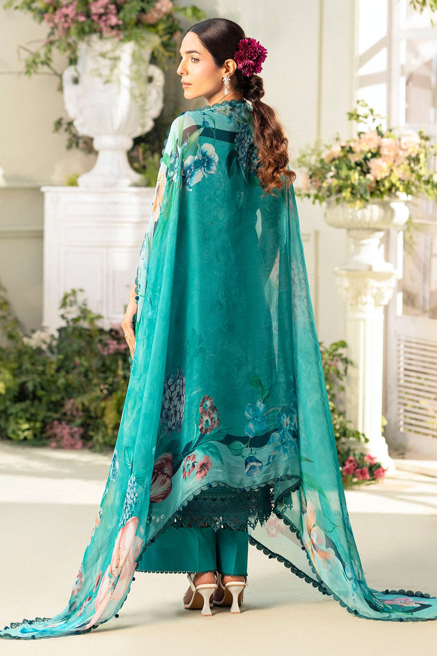 Motifz Amal Embroidered Lawn Unstitched 3Pc Suit 5432-MARIGOLD