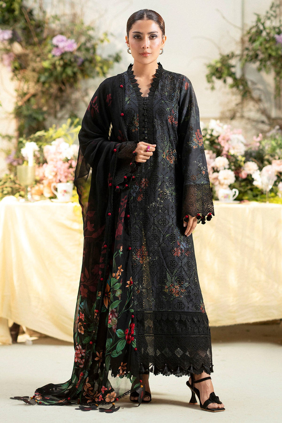 Motifz Amal Embroidered Lawn Unstitched 3Pc Suit 5433-JASMINE
