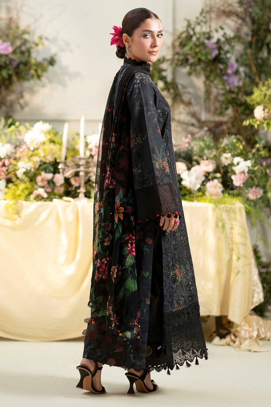 Motifz Amal Embroidered Lawn Unstitched 3Pc Suit 5433-JASMINE