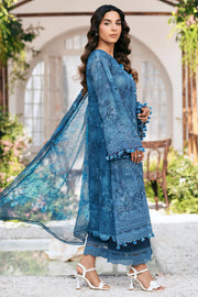 Motifz Amal Embroidered Lawn Unstitched 3Pc Suit 5434-LILLY