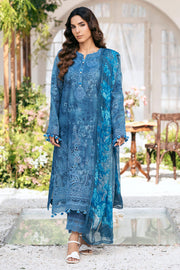 Motifz Amal Embroidered Lawn Unstitched 3Pc Suit 5434-LILLY