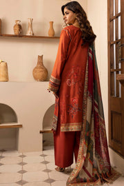 Motifz Umang Premium Embroidered Lawn Unstitched 3Pc Suit 5473-BRENNA