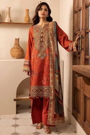 Motifz Umang Premium Embroidered Lawn Unstitched 3Pc Suit 5473-BRENNA