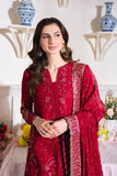 Neeshay Dastaan Embroidered Chiffon Unstitched 3Pc Suit - Gulzaib