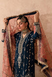Zarposh Jahanara Festive Embroidered Net Unstitched 3Pc Suit - ANAYA