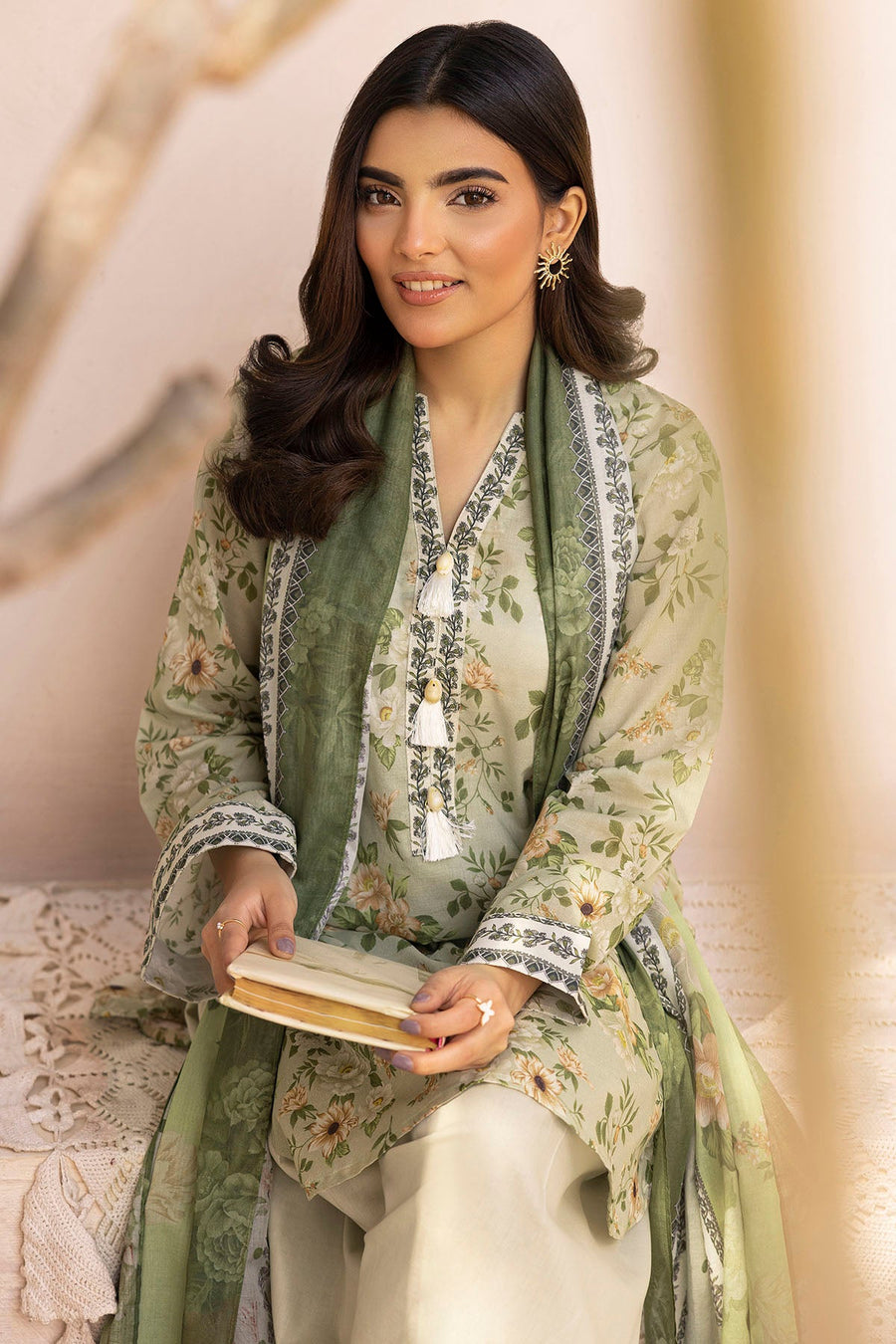 Motifz Rang Vol-03 Printed Lawn Unstitched 3Pc Suit 5505-AYSEL