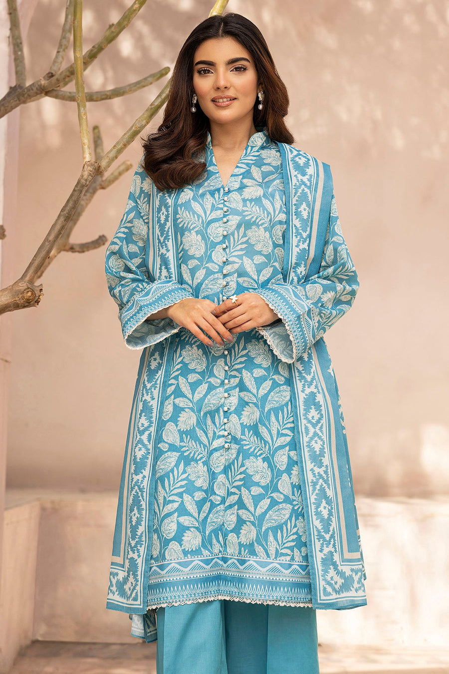 Motifz Rang Vol-03 Printed Lawn Unstitched 3Pc Suit 5508-IZEL