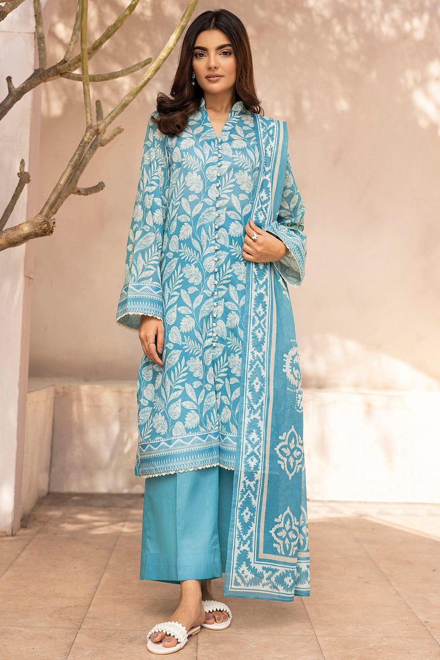 Motifz Rang Vol-03 Printed Lawn Unstitched 3Pc Suit 5508-IZEL