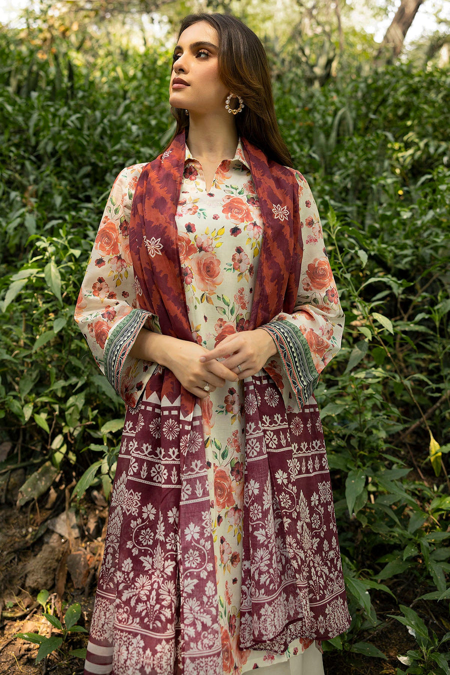 Motifz Rang Vol-07 Printed Lawn Unstitched 3Pc Suit 5561-NEHA