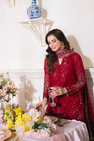 Neeshay Dastaan Embroidered Chiffon Unstitched 3Pc Suit - Gulzaib