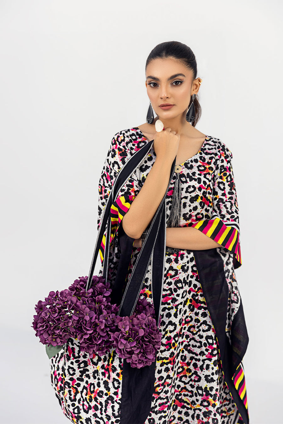 Safwa Orla Unstitched Printed Lawn 2Piece Suit - OR 97