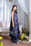Neeshay Dastaan Embroidered Chiffon Unstitched 3Pc Suit - Neelisha