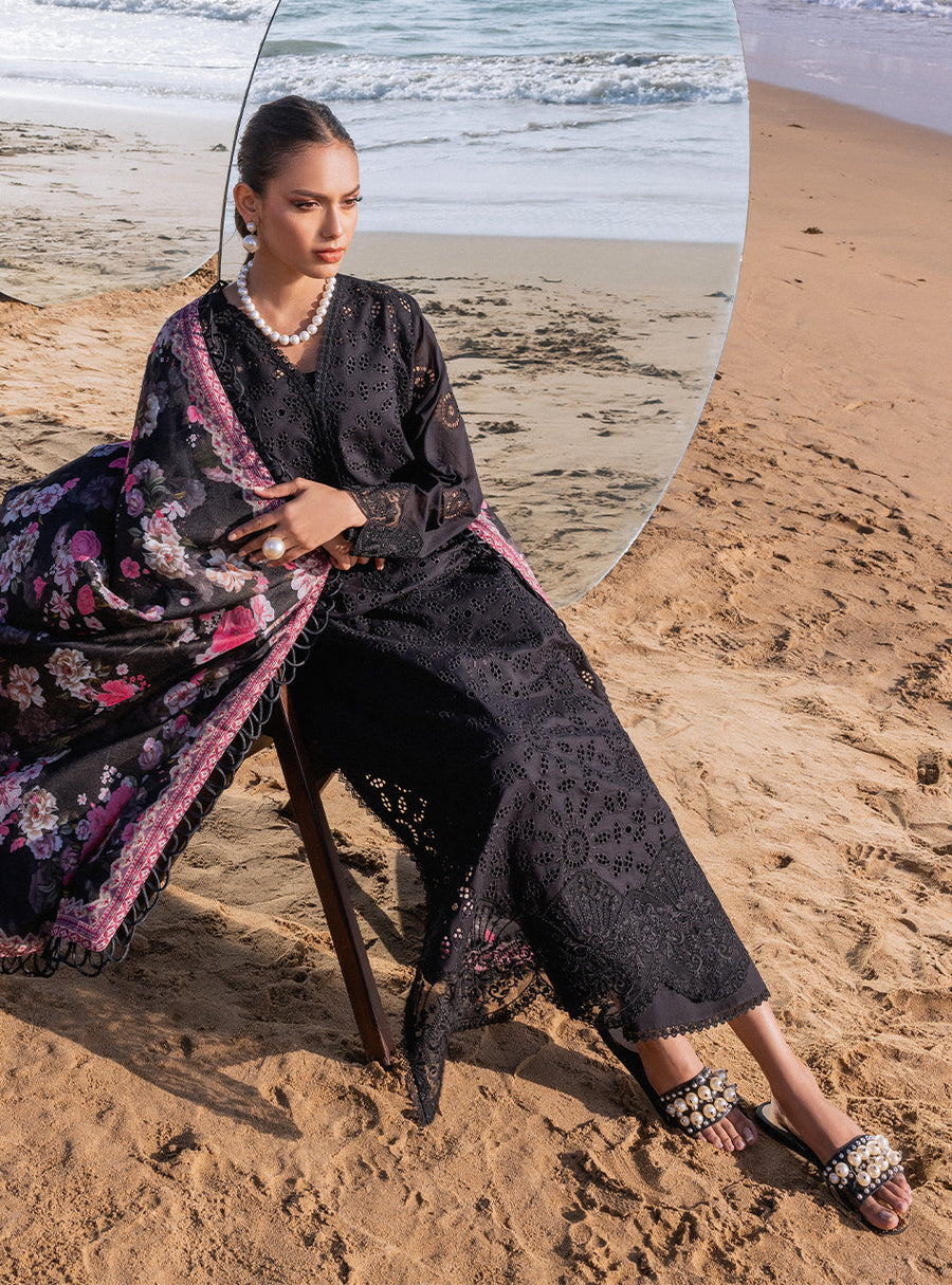 Zainab Chottani Embroidered Chikankari Lawn Unstitched 3Pc Suit D-05A Kanza
