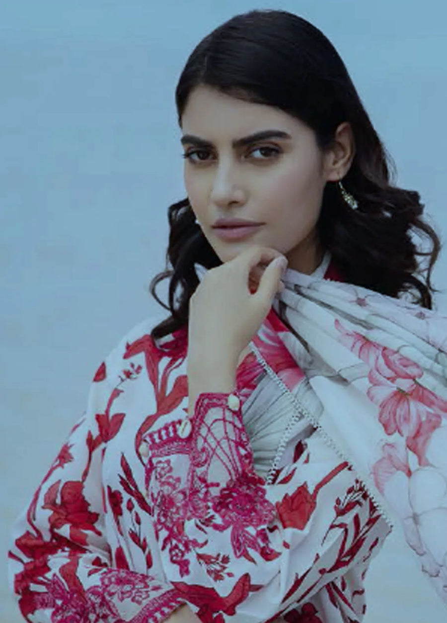 Maria.B M.Basics Embroidered Lawn Unstitched 3Pc Suit MB-05A