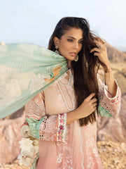 ELAF Premium Signature Embroidered Lawn Unstitched 3Pc Suit ESC-05A PETAL WHISPER