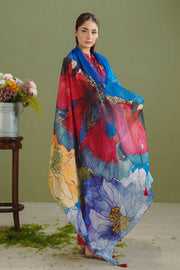 Coco by Zara Shahjahan Prints Unstitched Lawn 3Pc Suit D-05A Gece