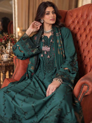Noor by Saadia Asad Printskhaas Embroidered Linen Unstitched 3Pc Suit D-05B
