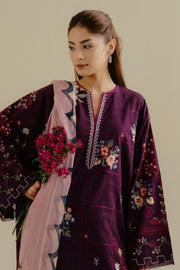Coco by Zara Shahjahan Embroidered Lawn Unstitched 3Pc Suit 05B-SUFA