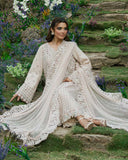 Zevk Flora Festive Embroidered Lawn Unstitched 3Pc Suit - ASEEL