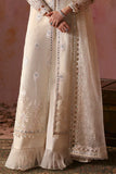 Tara by Sardinia Embroidered Organza Unstitched 3Pc Suit - Dove