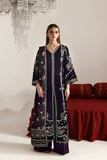Emaan Adeel Zarposh Embroidered Velvet Unstitched 3Pc Suit - DILNAR