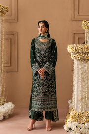 Emaan Adeel Sheherzadi Embroidered Chiffon Unstitched 3Pc Suit - VANIA