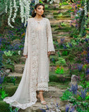 Zevk Flora Festive Embroidered Lawn Unstitched 3Pc Suit - ASEEL