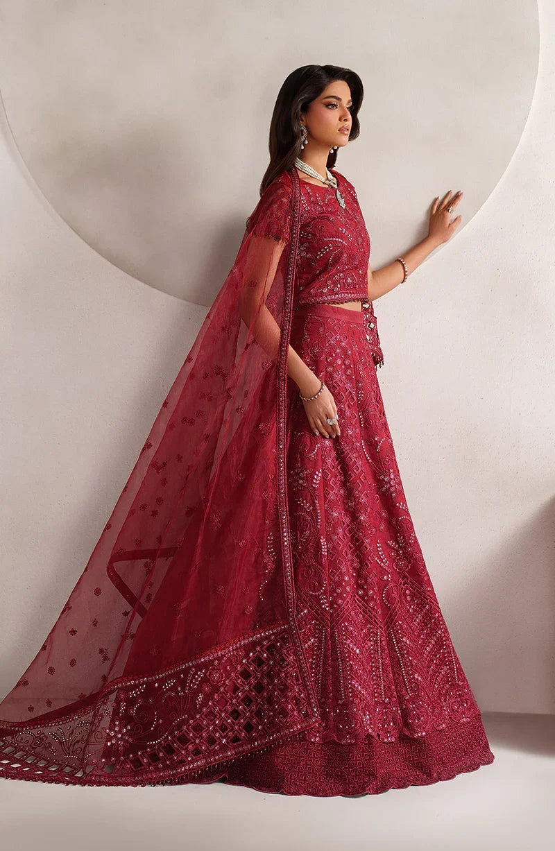 Zarif Muse Thread Embroidered Organza Unstitched 3Pc Suit ZE-MT-01 Sheen