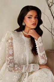 Zarif Muse Thread Embroidered Organza Unstitched 3Pc Suit ZE-MT-03 Sahil