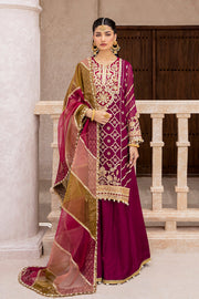 Zarposh Jahanara Festive Embroidered Net Unstitched 3Pc Suit - MIRAKA