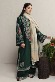 Coco Zara Shahjahan Embroidered Karandi Unstitched 3Pc D-2B OCHRE