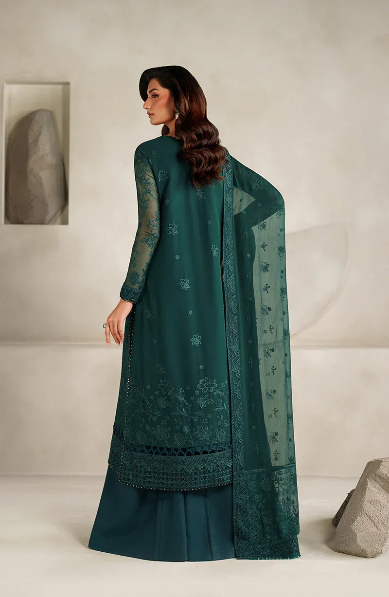 Zarif Muse Thread Embroidered Chiffon Unstitched 3Pc Suit ZE-MT-06 Sayah