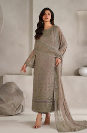 Zarif Muse Thread Embroidered Chiffon Unstitched 3Pc Suit ZE-MT-08 Aabroo