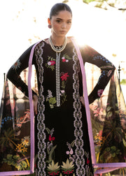 Saira Shakira Bloom Unstitched Lawn 3Pc Suit SS-25-06B SAUVAGE