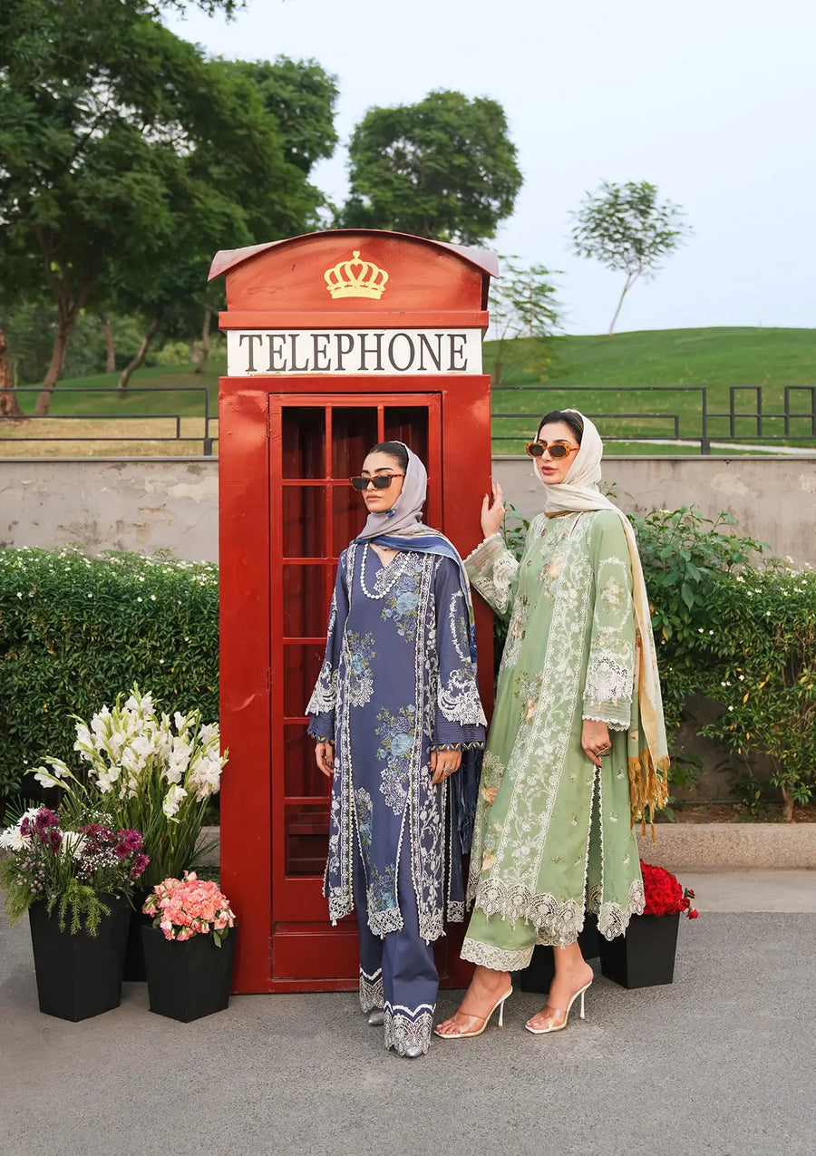 Elaf Premium Embroidered Linen Unstitched 3Ps Suit EPW-4A Secret Serenade