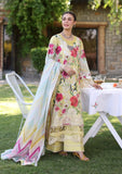 SUNSHINE BOUQUET Printed Chikankari Lawn and Digital Printed Voile Dupatta from ELAF's "PRINT CHIKANKARI" 2024 Collection.