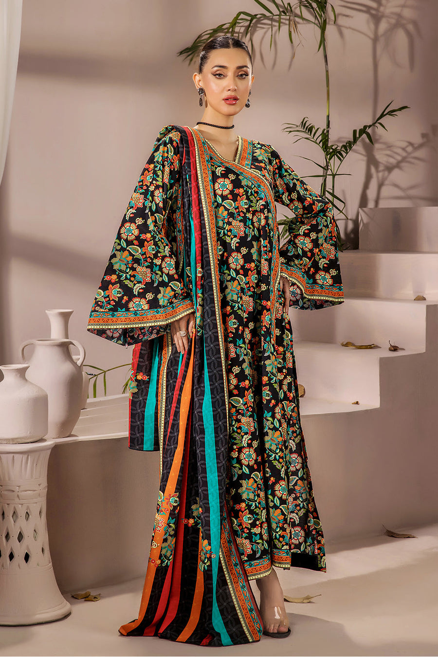 Koka by Safwa Digital Printed Doria Cambric Unstitched 3Pc Suit KOK-35