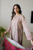 La Rosaa Basics Printed Khaddar Stitched 3Pc Suit - Mona