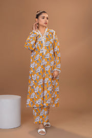 Safwa Printed Lawn Pret 2Pc Suit (Shirt/Trouser) P000385