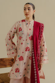 Coco by Zara Shahjahan Embroidered Lawn Unstitched 3Pc Suit 06A-ZUFRA