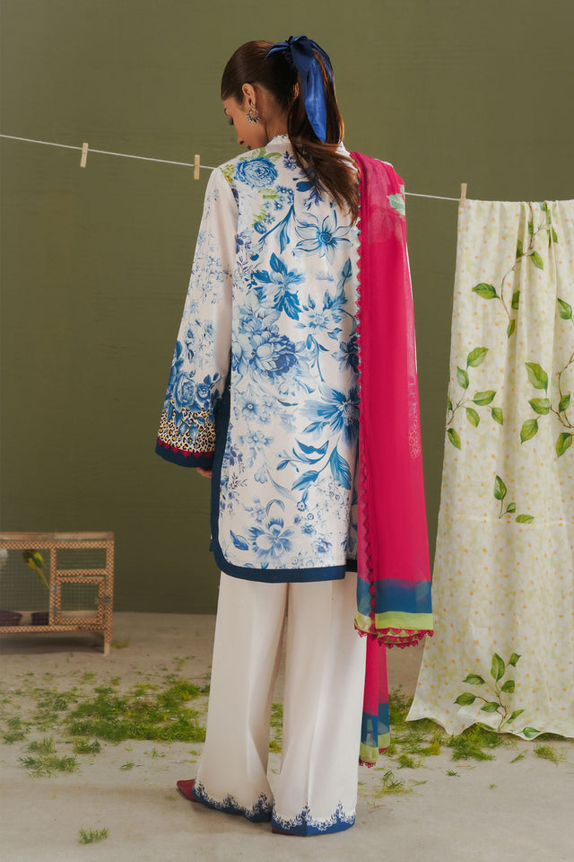 Coco by Zara Shahjahan Prints Unstitched Lawn 3Pc Suit D-06A Aero