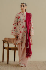 Coco by Zara Shahjahan Embroidered Lawn Unstitched 3Pc Suit 06A-ZUFRA