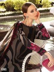 Maria B Mprints Fall Edit Unstitched Cambric 3Pc Suit MPT-1906-B