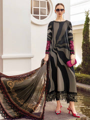 Maria B Mprints Fall Edit Unstitched Cambric 3Pc Suit MPT-1906-B