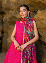 Zainab Chottani Embroidered Chikankari Lawn Unstitched 3Pc Suit D-06B Laali