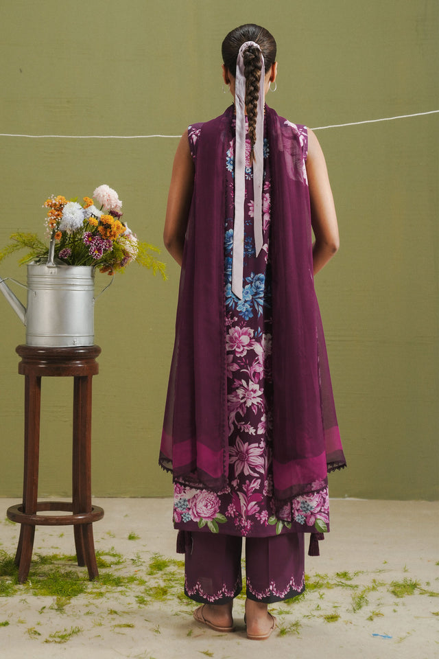 Coco by Zara Shahjahan Prints Unstitched Lawn 3Pc Suit D-06B Aero